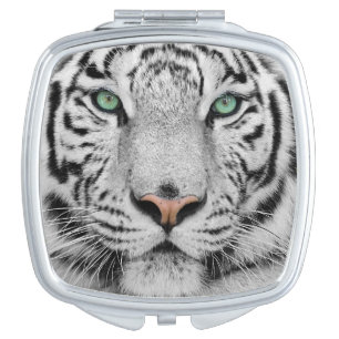 White Tiger Compact Mirror