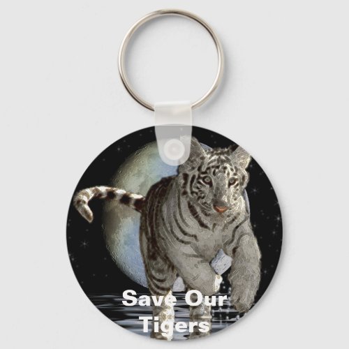 WHITE TIGER CUB Collection Keychain