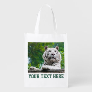 White Tiger custom reusable bag