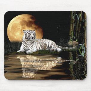 WHITE TIGER  Endangered Species Mousepad