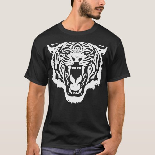 White Tiger Face 1 T_Shirt