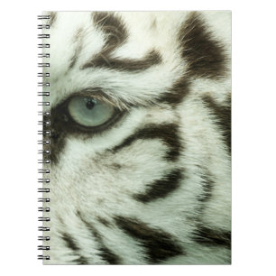 WHITE TIGER FACE NOTEBOOK
