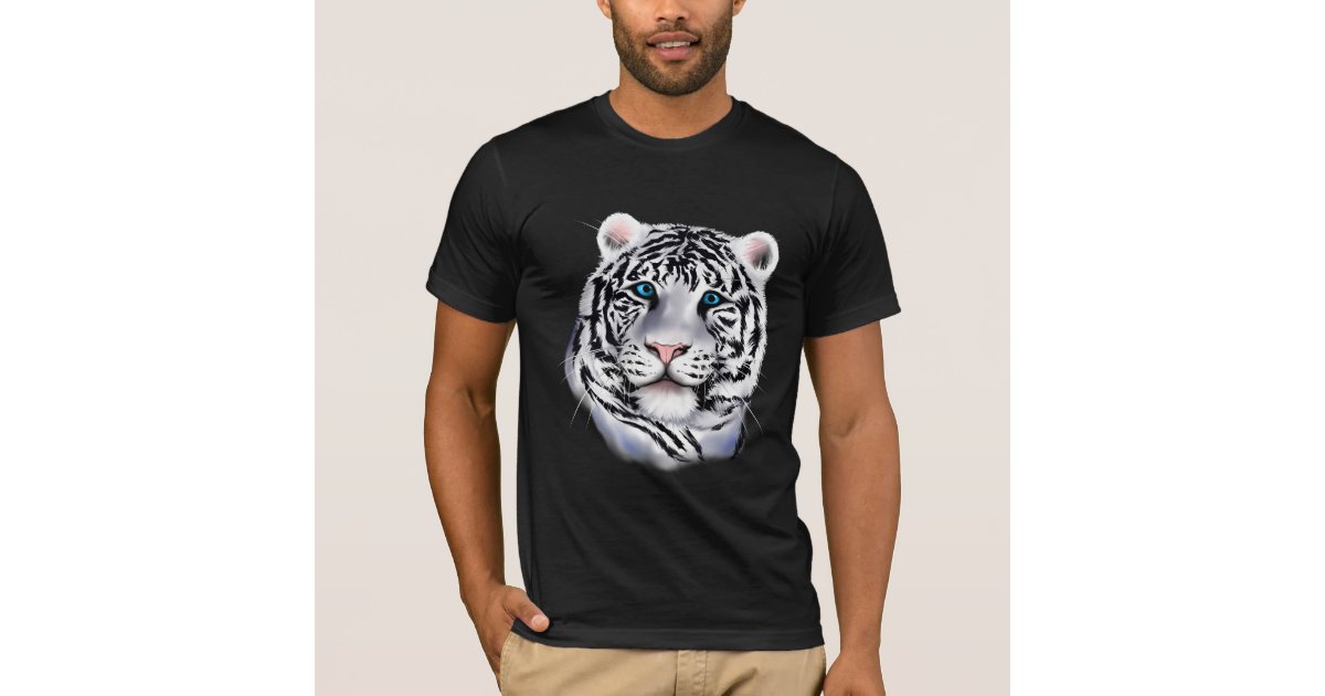 White Tiger Face Shirt | Zazzle