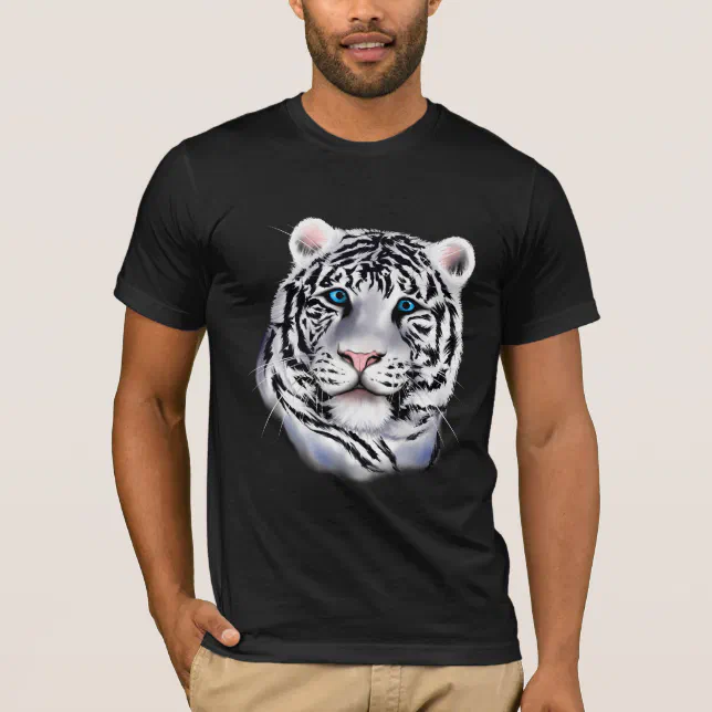 White Tiger Face Shirt | Zazzle