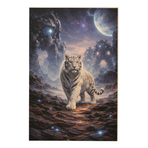 White Tiger Fantasy Art Man Jiang Hong Art Serie