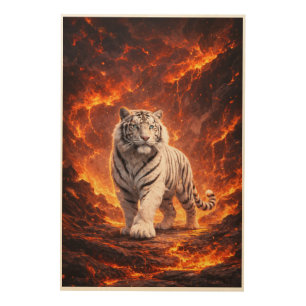 White Tiger Fantasy Art Man Jiang Hong Art Serie