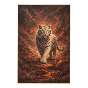 White Tiger Fantasy Art Man Jiang Hong Art Serie