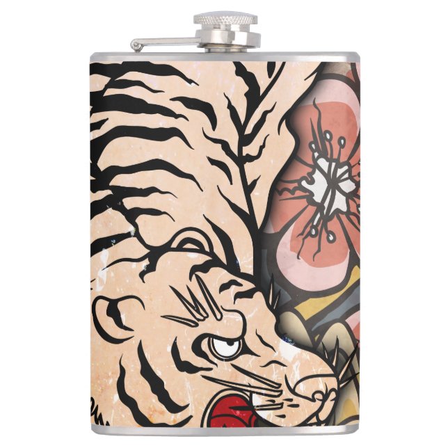 White Tiger Flask (Front)