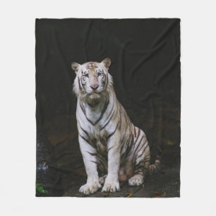 WHITE TIGER FLEECE BLANKET