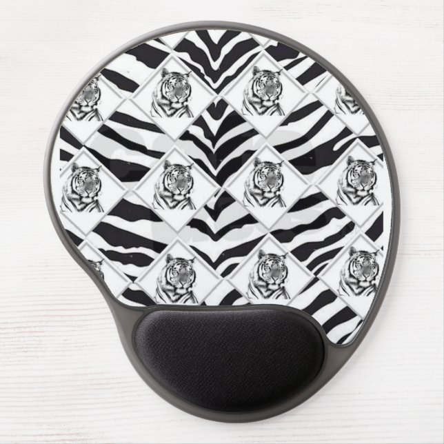 White Tiger Gel Mouse Pad (Front)