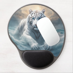 White Tiger - Gel Mousepad