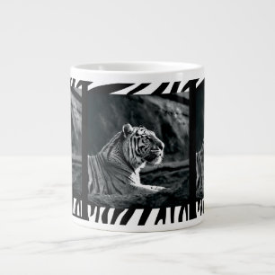 White tiger giant coffee mug