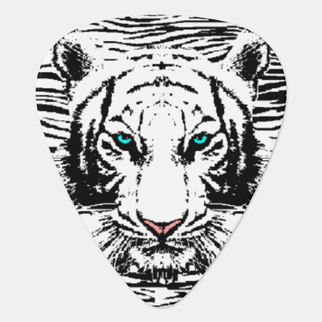 WHITE TIGER GUITAR PICK (Front)
