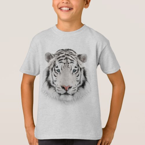 White Tiger Head T_Shirt