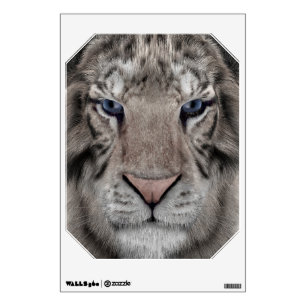 White Tiger Head Wildlife Aesthetic Wall Sticker