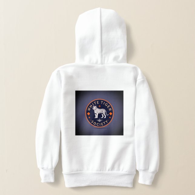 White Tiger Hoodie (Laydown Back)