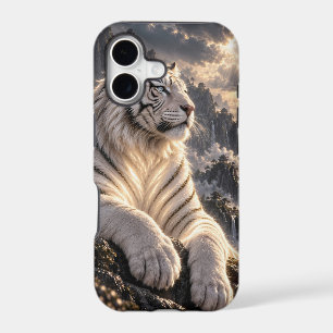 White Tiger in Snowy Mountains – Majestic Wildlife iPhone 17 Case