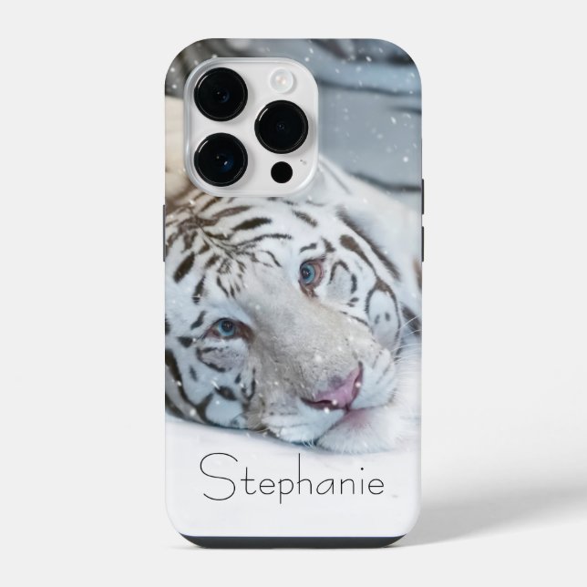 White Tiger Iphone Case (Back)