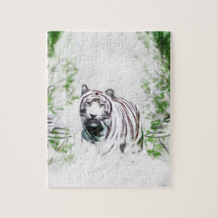 White tiger jigsaw puzzle