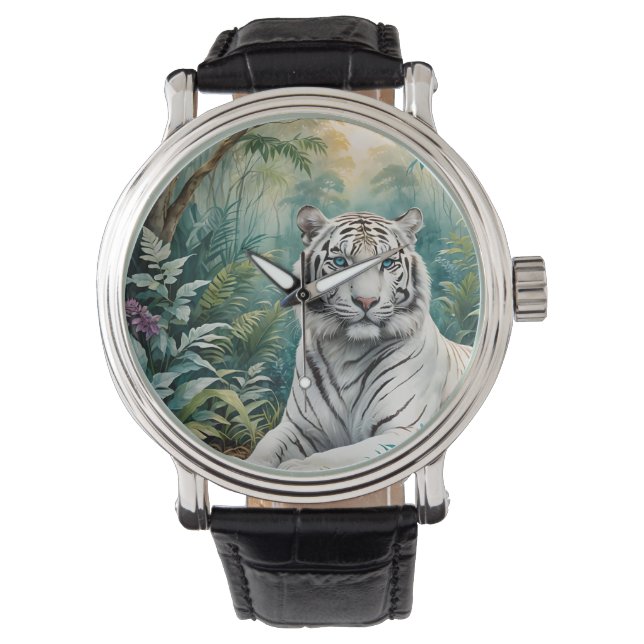 White Tiger Jungle Flora Watch (Front)