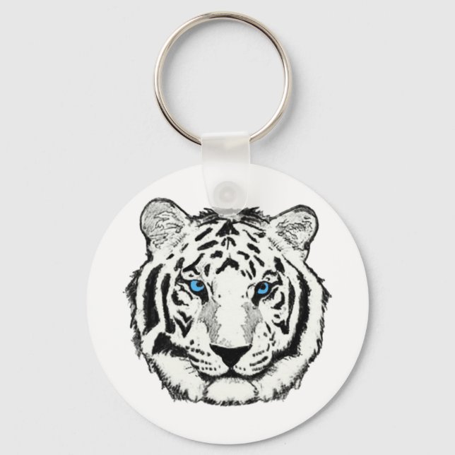 White tiger key chain (Front)