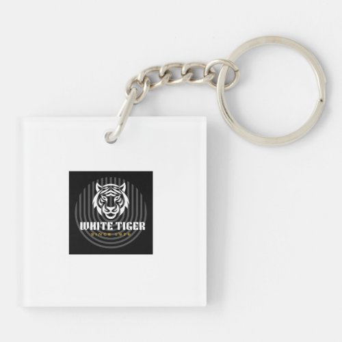 white tiger key chain