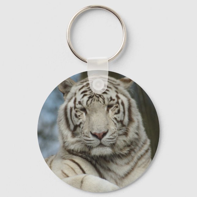 White Tiger keychain (Front)