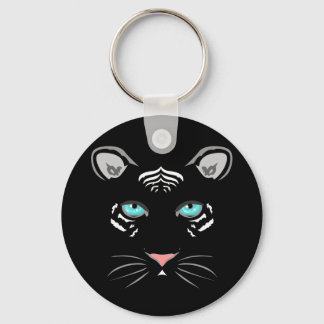 White Tiger Keychain
