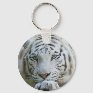White Tiger Keychain