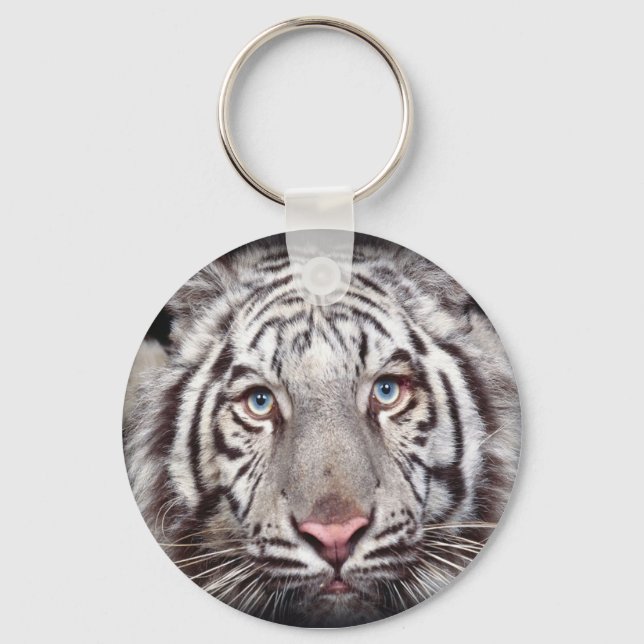 white_tiger_keychain keychain (Front)