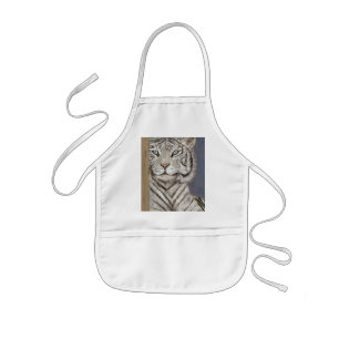 White Tiger Kids' Apron