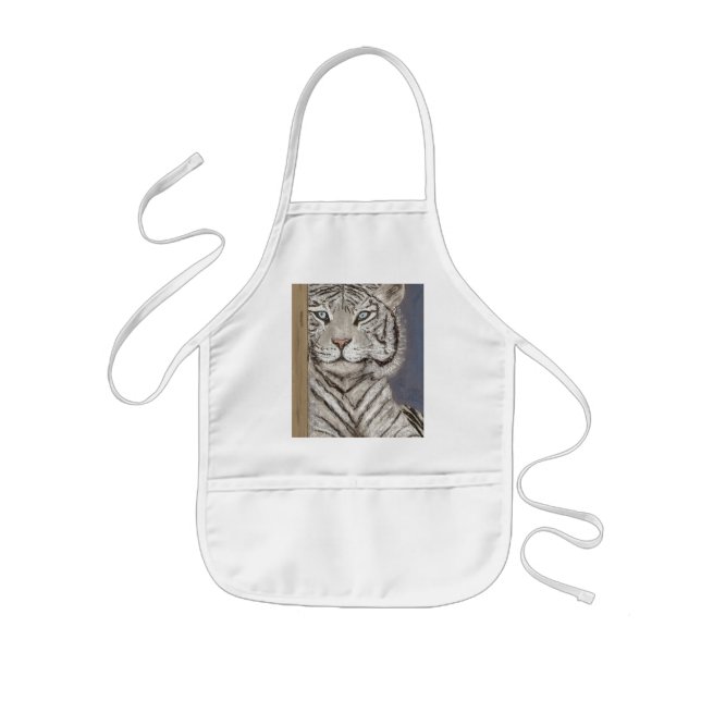 White Tiger Kids' Apron (Front)