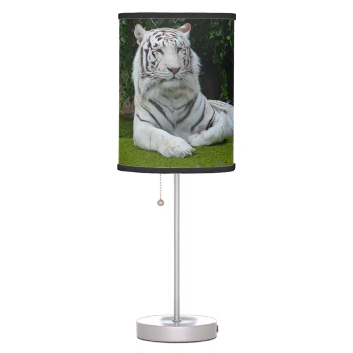 White Tiger Lamp Zazzle Com, White Tiger Lamp