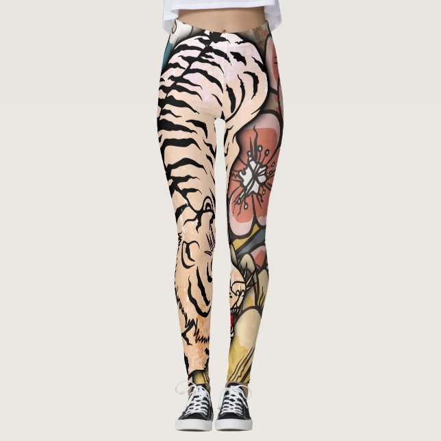 White Tiger Leggings (Front)