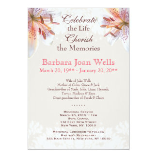 Invitation To A Memorial Service Examples 6