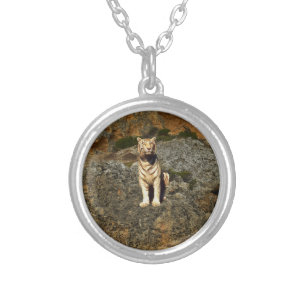 White Tiger Lookout, Silver Plated Necklace