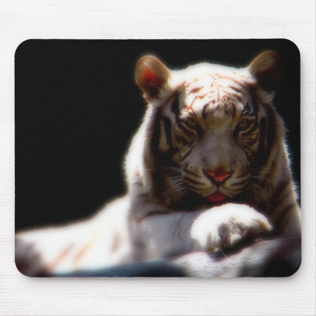 White Tiger Mirage Mouse Pad (Front)