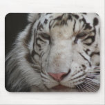White Tiger Mouse Pad