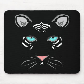 White Tiger Mouse Pad