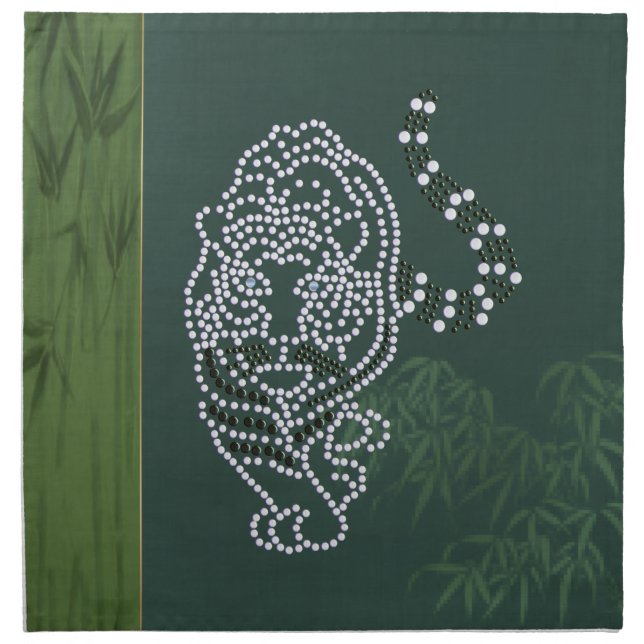 White Tiger Napkin (Front)