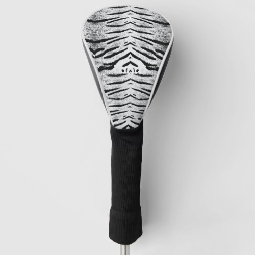 white tiger pattern golf head cover