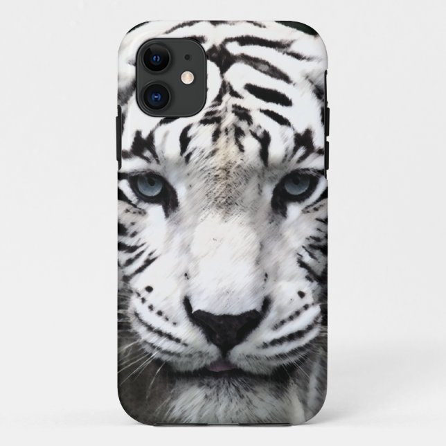 White Tiger pattern i phone 5 case (Back)