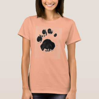 White Tiger Paw Print T-Shirt