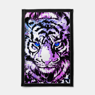White Tiger Pennant - Tiger Blue Eyes Pennant