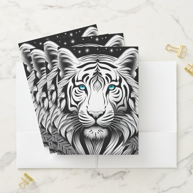 White Tiger Pocket Folder (In Situ)