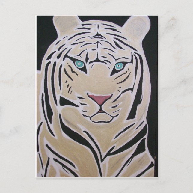 WHITE TIGER POSTCARD (Front)