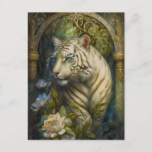 White Tiger Postcard