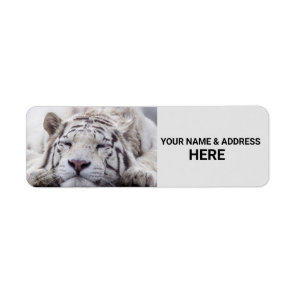 WHITE TIGER RETURN ADDRESS LABELS