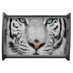 White Tiger Serving Tray