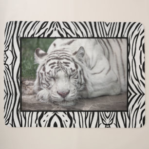 White Tiger Sherpa Blanket